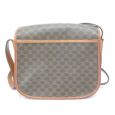 Pre-owned Celine Macadam Brown Pvc Leather Shoulder Bag ()