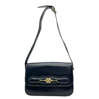 Pre-owned Celine Navy Leather Shoulder Bag ()