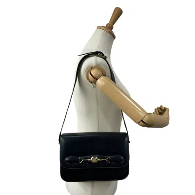 Pre-owned Celine Navy Leather Shoulder Bag ()