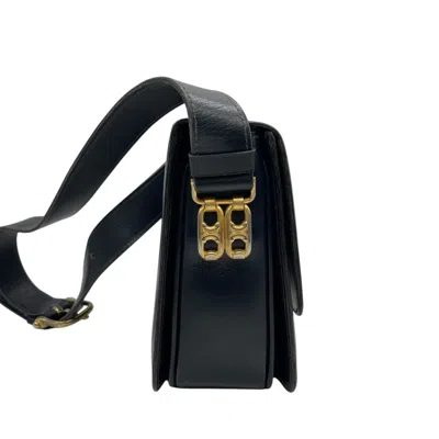Pre-owned Celine Navy Leather Shoulder Bag ()