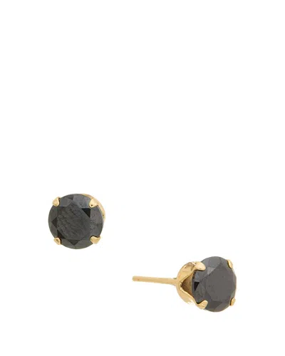 Sterling Forever 14k Over Silver Cz Rainbow Stud Earrings In Gold