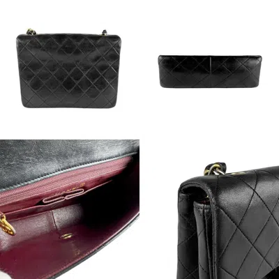 Pre-owned Chanel Black Gold Leather Metal Shoulder Bag ()