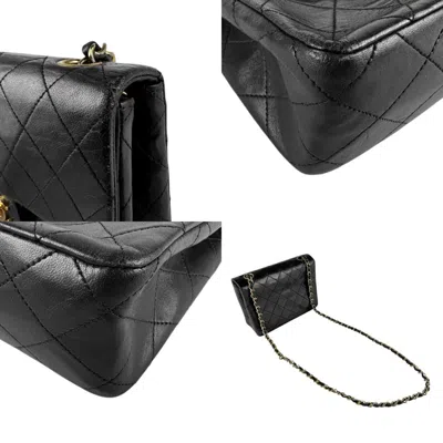 Pre-owned Chanel Black Gold Leather Metal Shoulder Bag ()