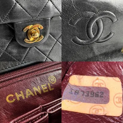 Pre-owned Chanel Black Gold Leather Metal Shoulder Bag ()