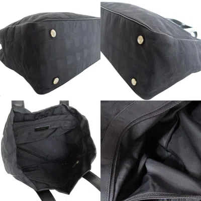 Pre-owned Chanel Black Nylon Leather Tote Bag ()