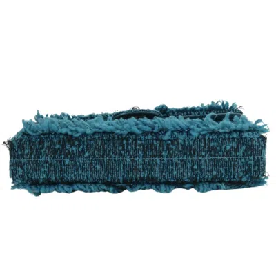 Pre-owned Chanel Blue Tweed Shoulder Bag ()