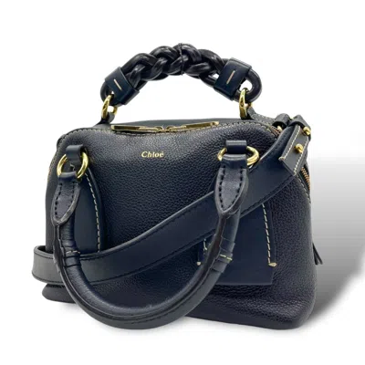 Pre-owned Chloé Navy Leather Handbag Shoulder Bag ()