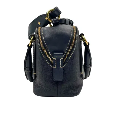 Pre-owned Chloé Navy Leather Handbag Shoulder Bag ()