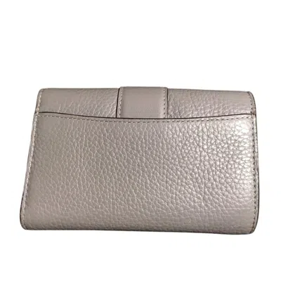 Pre-owned Coach Gray Leather Wallet (bi-fold) ()