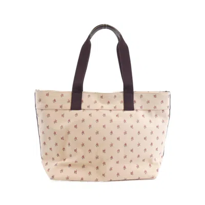 Pre-owned Coach Pink Canvas Handbag Tote Bag ()
