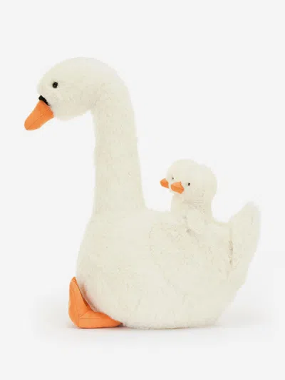 Jellycat Featherful Swan In White