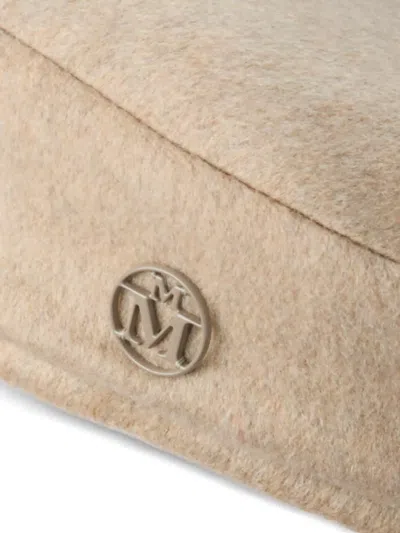 Maison Michel Wool Hat In Neutral