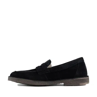 Astorflex Sadelflex Blue Suede Moccasin