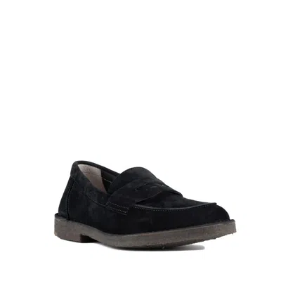 Astorflex Sadelflex Blue Suede Moccasin