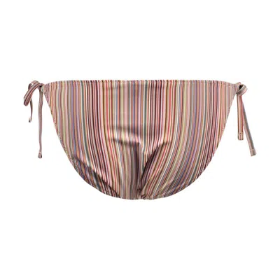 Paul Smith 'signature Stripes' Patterned Bikini In Multi