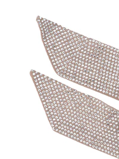 Giuseppe Di Morabito Embellished Scarf With Pointed Ends And Rhinestone Detailing