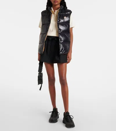 Moncler Knit Cotton Polo Shirt In White