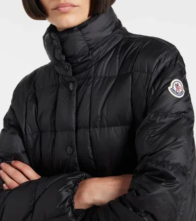 Moncler Jarcieu Braided Trim Short Down Jacket In Black