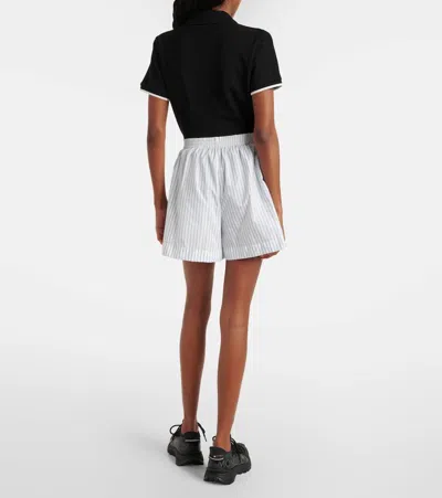 Moncler Stripe Pull-on Boxer Shorts In White