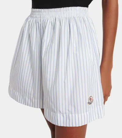 Moncler Stripe Pull-on Boxer Shorts In White