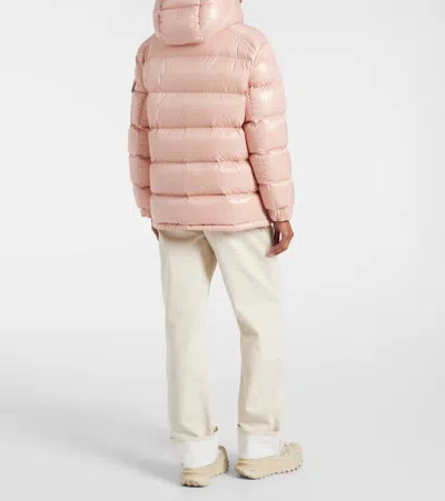 Moncler Womens Pink Maire Hooded Shell-down Jacket Xs In Pink