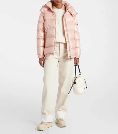 Moncler Womens Pink Maire Hooded Shell-down Jacket Xs In Pink