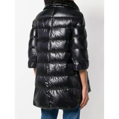 Herno Matilde Midi Down Jacket In Black