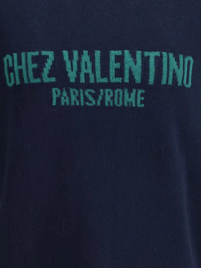 Valentino Garavani  Garavani 'chez ' Jersey In Blue
