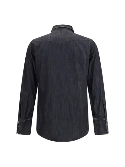Dsquared2 Collared Shirt With Pockets And Long Sleeves In Multi