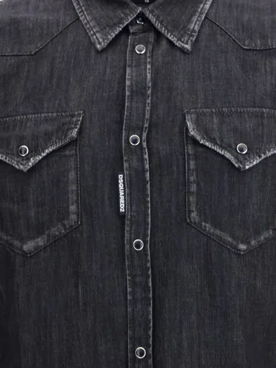 Dsquared2 Collared Shirt With Pockets And Long Sleeves In Multi