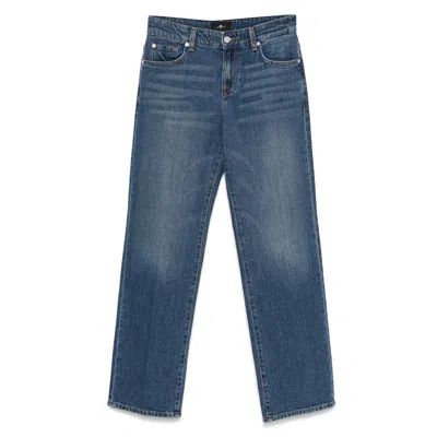 7 For All Mankind Bleached-effect Jeans