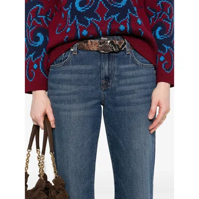 7 For All Mankind Bleached-effect Jeans