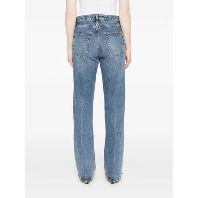 Frame Jeans With Belt Loops In Blue