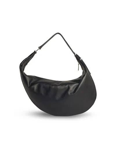 Marni Black Leather Hobo Dot Shoulder Bag