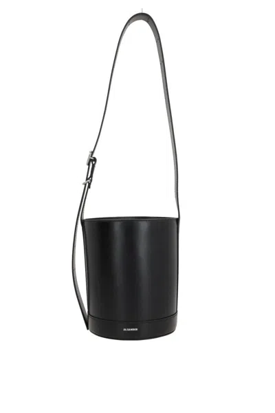 Jil Sander Black Cannolo Bucket
