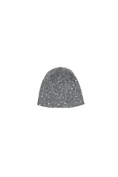 Maison Michel Sequin-embellished Beanie Hat In Silver