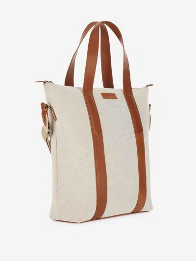 Canali Zipper Tote Bag