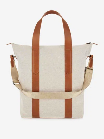 Canali Zipper Tote Bag