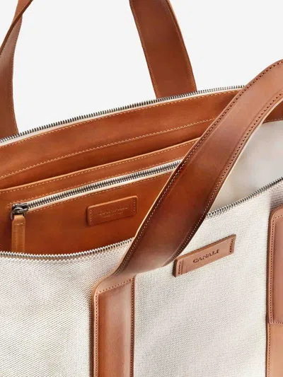 Canali Zipper Tote Bag