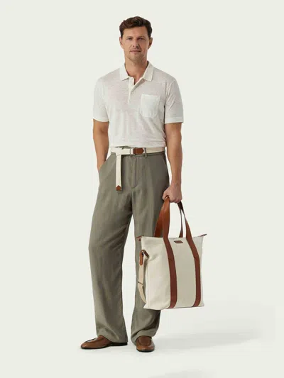 Canali Zipper Tote Bag