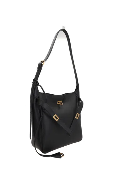 Balenciaga Small Bel Air Leather Hobo Bag In 1000 Black