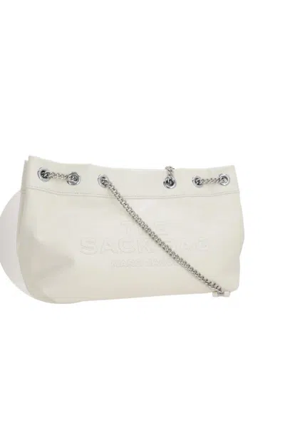 Marc Jacobs White The Small Chain Sack Bag