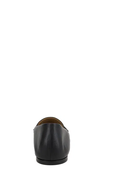 The Row Leather Loafers In Black