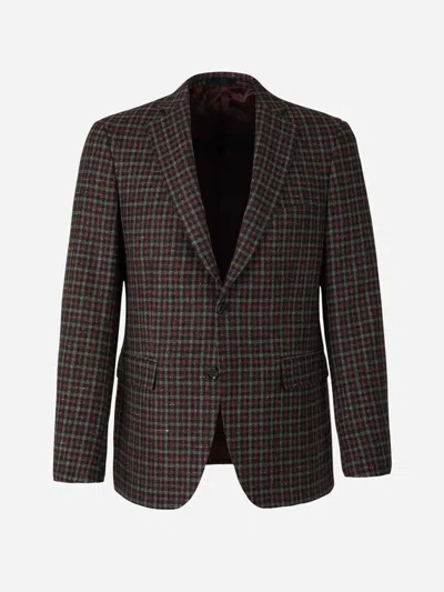 Scabal® Scabal Wool And Cashmere Blazer In Brown
