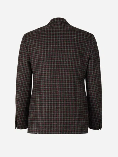 Scabal® Scabal Wool And Cashmere Blazer In Brown