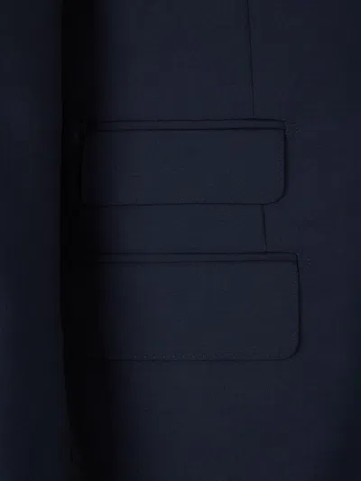 Scabal® Two-button Flap-pocket Suit In Blue