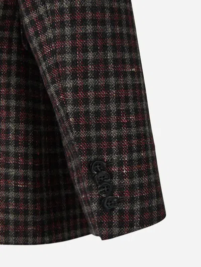 Scabal® Scabal Wool And Cashmere Blazer In Brown
