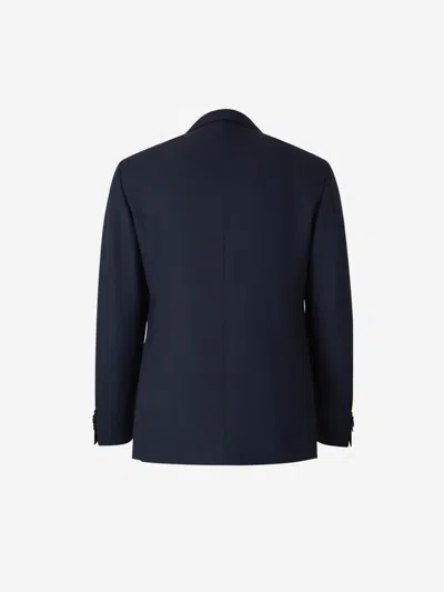 Scabal® Two-button Flap-pocket Suit In Blue