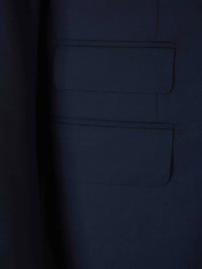 Scabal® Two-button Flap-pocket Suit In Blue