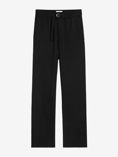 Ami Alexandre Mattiussi Ami Paris Straight Elasticated Trousers Clothing In Black